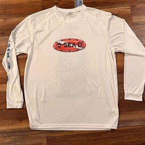 O-Sea-D fishing long sleeve shirt Mens size Large